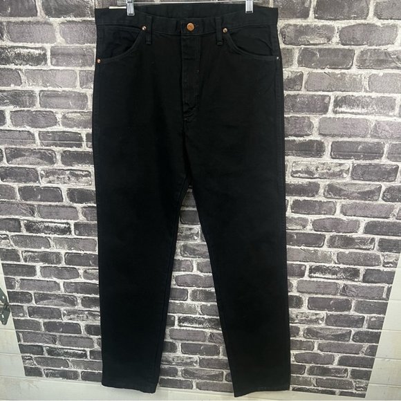 NWT Wrangler Men's 34X38 Cowboy Cut Original Fit Shadow Black Jeans - Picture 2 of 10